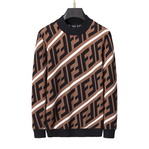 Wholesale Fendi Sweaters Long Sleeved For Men #1260235 $38.00 USD, Wholesale Quality Replica Fendi Sweaters