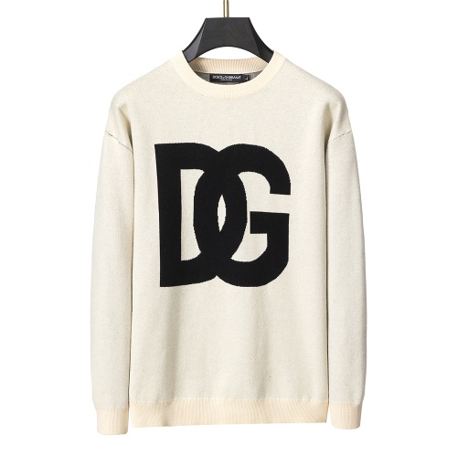 Wholesale Dolce &amp; Gabbana D&amp;G Sweaters Long Sleeved For Men #1260244 $38.00 USD, Wholesale Quality Replica Dolce &amp; Gabbana D&amp;G Sweaters