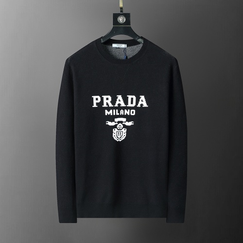 Wholesale Prada Sweater Long Sleeved For Men #1260305 $38.00 USD, Wholesale Quality Replica Prada Sweater