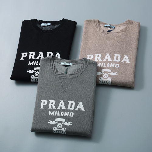 Replica Prada Sweater Long Sleeved For Men #1260305 $38.00 USD for Wholesale