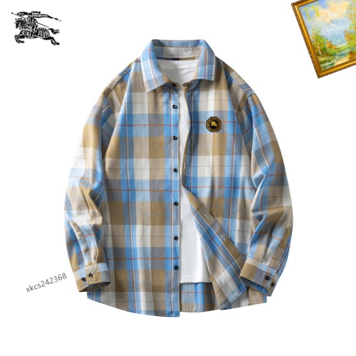 Wholesale Burberry Shirts Long Sleeved For Men #1260313 $40.00 USD, Wholesale Quality Replica Burberry Shirts