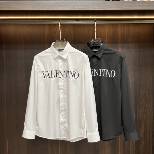 Replica Valentino Shirts Long Sleeved For Men #1260319 $92.00 USD for Wholesale