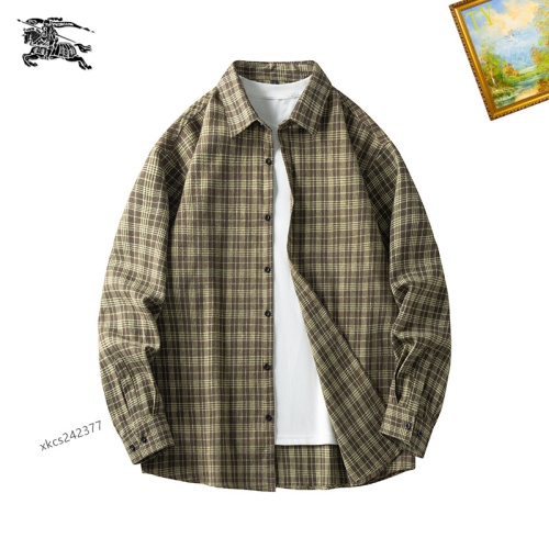 Wholesale Burberry Shirts Long Sleeved For Men #1260328 $40.00 USD, Wholesale Quality Replica Burberry Shirts