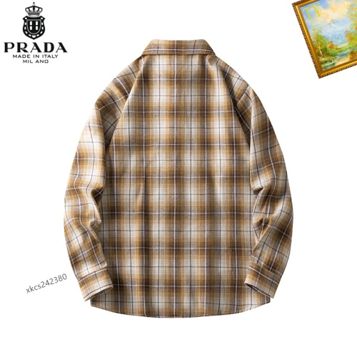 Replica Prada Shirts Long Sleeved For Men #1260336 $40.00 USD for Wholesale