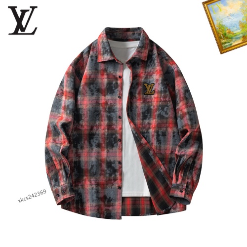 Wholesale Louis Vuitton LV Shirts Long Sleeved For Men #1260338 $40.00 USD, Wholesale Quality Replica Louis Vuitton LV Shirts