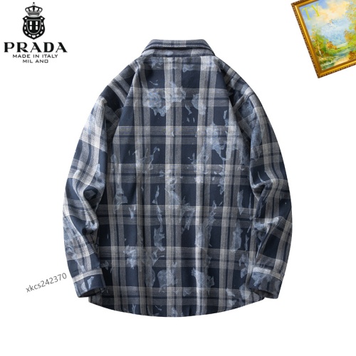 Replica Prada Shirts Long Sleeved For Men #1260339 $40.00 USD for Wholesale