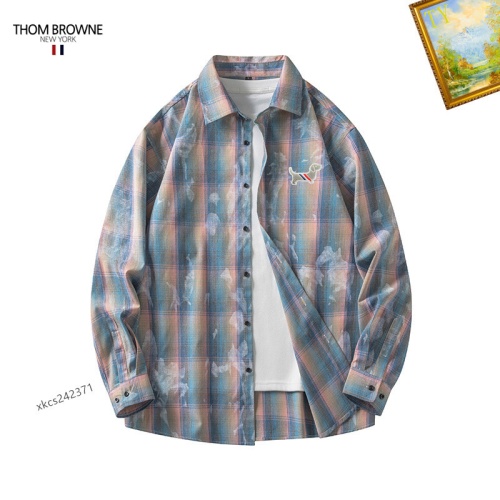 Wholesale Thom Browne TB Shirts Long Sleeved For Men #1260359 $40.00 USD, Wholesale Quality Replica Thom Browne TB Shirts