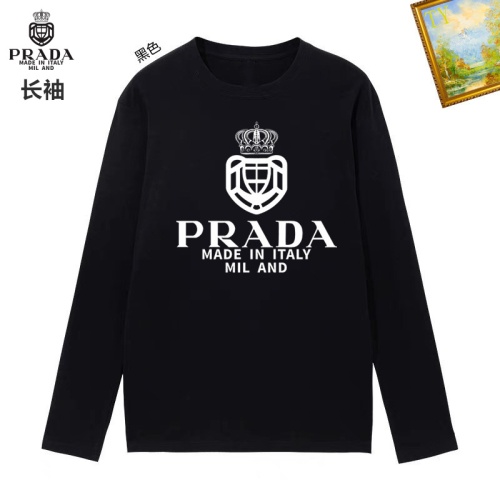 Wholesale Prada T-Shirts Long Sleeved For Unisex #1260425 $34.00 USD, Wholesale Quality Replica Prada T-Shirts