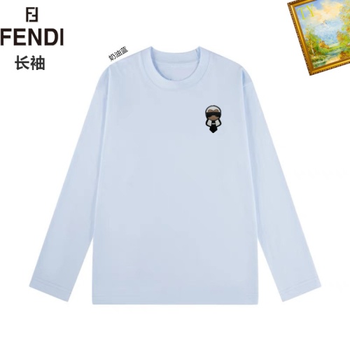 Wholesale Fendi T-Shirts Long Sleeved For Unisex #1260443 $34.00 USD, Wholesale Quality Replica Fendi T-Shirts