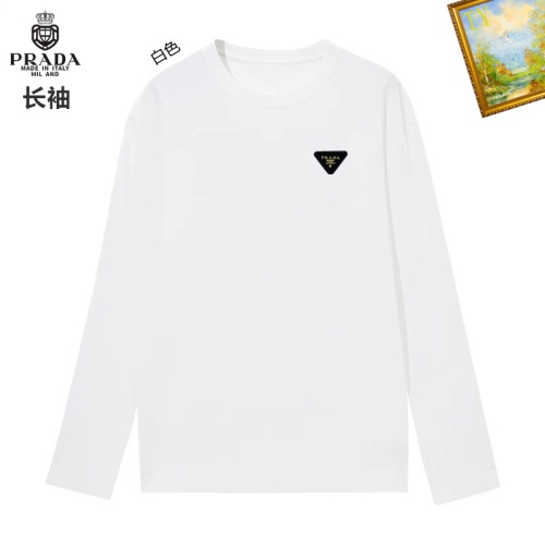 Wholesale Prada T-Shirts Long Sleeved For Unisex #1260450 $34.00 USD, Wholesale Quality Replica Prada T-Shirts