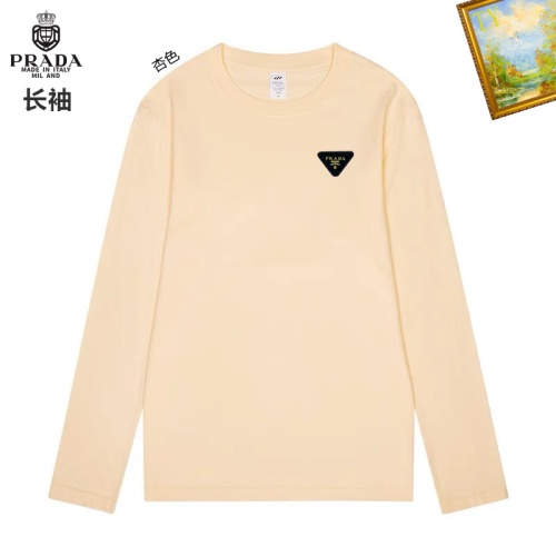 Wholesale Prada T-Shirts Long Sleeved For Unisex #1260453 $34.00 USD, Wholesale Quality Replica Prada T-Shirts