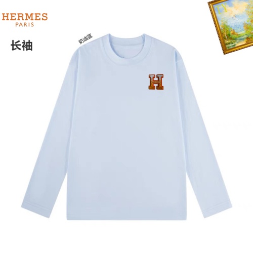 Wholesale Hermes T-Shirts Long Sleeved For Unisex #1260463 $34.00 USD, Wholesale Quality Replica Hermes T-Shirts