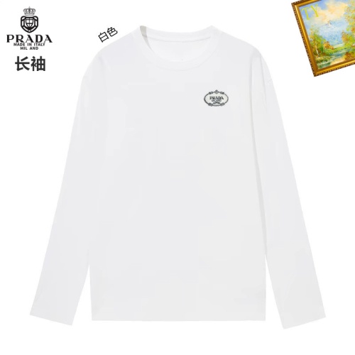 Wholesale Prada T-Shirts Long Sleeved For Unisex #1260464 $34.00 USD, Wholesale Quality Replica Prada T-Shirts