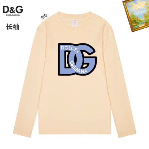 Wholesale Dolce &amp; Gabbana D&amp;G T-Shirts Long Sleeved For Unisex #1260470 $34.00 USD, Wholesale Quality Replica Dolce &amp; Gabbana D&amp;G T-Shirts