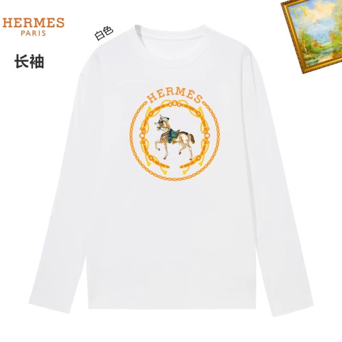 Wholesale Hermes T-Shirts Long Sleeved For Unisex #1260476 $34.00 USD, Wholesale Quality Replica Hermes T-Shirts