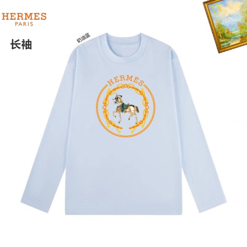 Wholesale Hermes T-Shirts Long Sleeved For Unisex #1260479 $34.00 USD, Wholesale Quality Replica Hermes T-Shirts