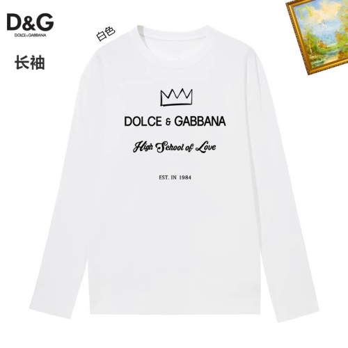 Wholesale Dolce &amp; Gabbana D&amp;G T-Shirts Long Sleeved For Unisex #1260485 $34.00 USD, Wholesale Quality Replica Dolce &amp; Gabbana D&amp;G T-Shirts