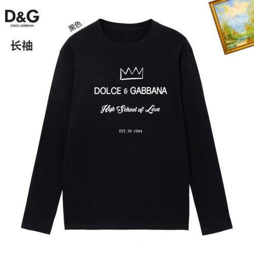 Wholesale Dolce &amp; Gabbana D&amp;G T-Shirts Long Sleeved For Unisex #1260486 $34.00 USD, Wholesale Quality Replica Dolce &amp; Gabbana D&amp;G T-Shirts