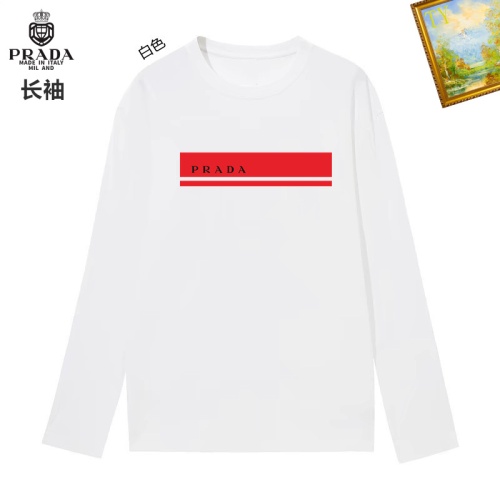 Wholesale Prada T-Shirts Long Sleeved For Unisex #1260493 $34.00 USD, Wholesale Quality Replica Prada T-Shirts