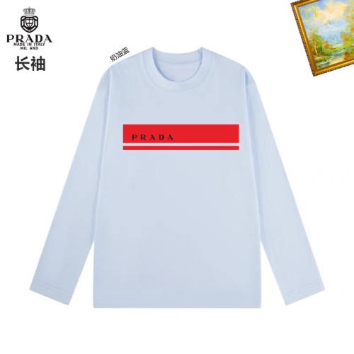 Wholesale Prada T-Shirts Long Sleeved For Unisex #1260496 $34.00 USD, Wholesale Quality Replica Prada T-Shirts