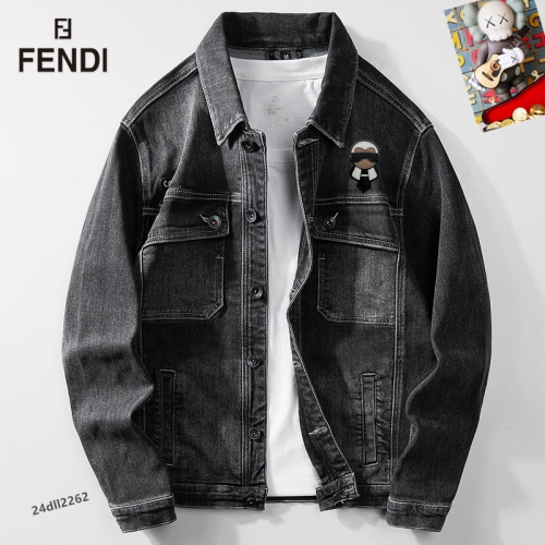 Wholesale Fendi Jackets Long Sleeved For Men #1260523 $68.00 USD, Wholesale Quality Replica Fendi Jackets