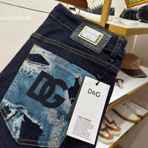 Wholesale Dolce &amp; Gabbana D&amp;G Jeans For Men #1260653 $48.00 USD, Wholesale Quality Replica Dolce &amp; Gabbana D&amp;G Jeans