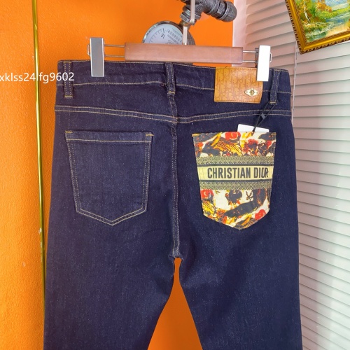 Replica Christian Dior Jeans For Men #1260681 $48.00 USD for Wholesale