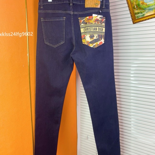 Replica Christian Dior Jeans For Men #1260681 $48.00 USD for Wholesale