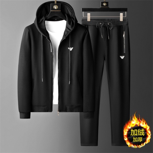 Wholesale Armani Tracksuits Long Sleeved For Men #1260745 $100.00 USD, Wholesale Quality Replica Armani Tracksuits