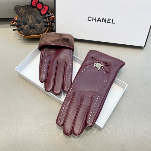 Replica Christian Dior Gloves For Women #1260781 $48.00 USD for Wholesale