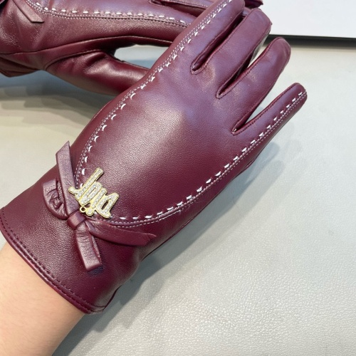 Replica Christian Dior Gloves For Women #1260781 $48.00 USD for Wholesale