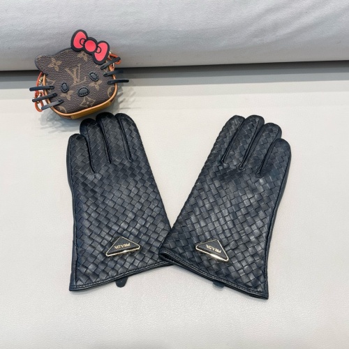 Replica Prada Gloves For Men #1260789 $60.00 USD for Wholesale