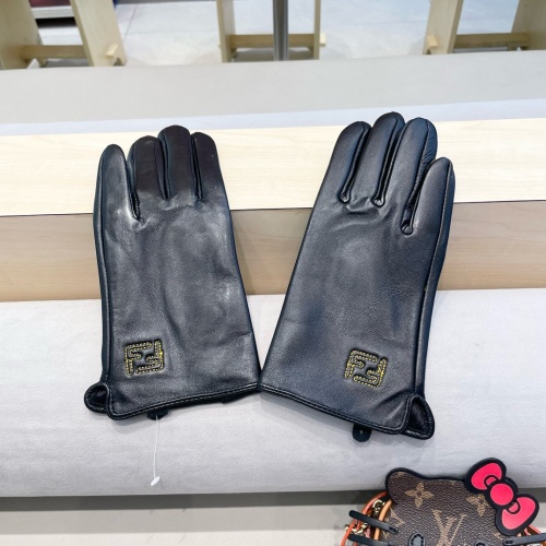 Replica Fendi Gloves For Women #1260793 $42.00 USD for Wholesale