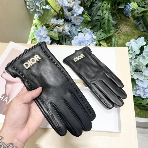 Replica Christian Dior Gloves For Women #1260799 $56.00 USD for Wholesale