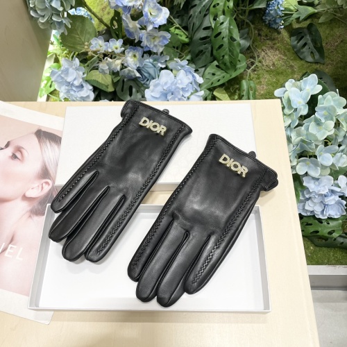 Replica Christian Dior Gloves For Women #1260799 $56.00 USD for Wholesale