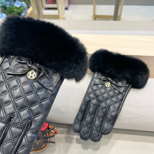 Replica Hermes Gloves For Women #1260801 $52.00 USD for Wholesale