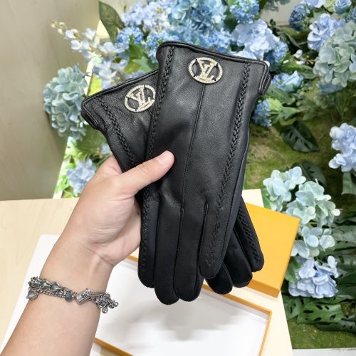 Replica Louis Vuitton LV Gloves For Women #1260809 $42.00 USD for Wholesale