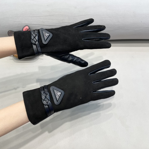 Replica Prada Gloves For Women #1260814 $48.00 USD for Wholesale