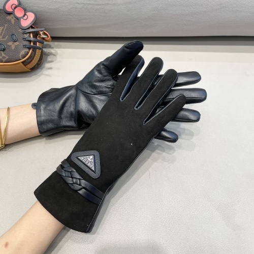 Replica Prada Gloves For Women #1260814 $48.00 USD for Wholesale