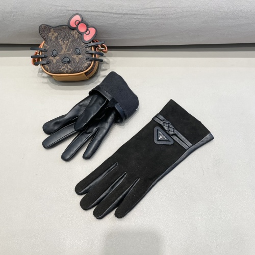 Replica Prada Gloves For Women #1260814 $48.00 USD for Wholesale