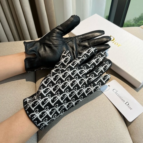 Replica Christian Dior Gloves For Women #1260830 $52.00 USD for Wholesale