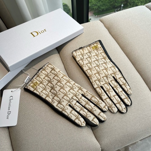 Replica Christian Dior Gloves For Women #1260831 $60.00 USD for Wholesale