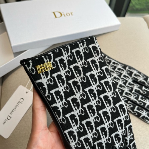 Replica Christian Dior Gloves For Women #1260832 $60.00 USD for Wholesale