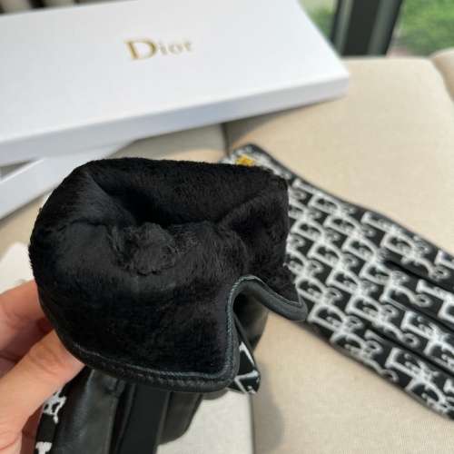 Replica Christian Dior Gloves For Women #1260832 $60.00 USD for Wholesale