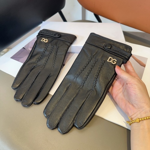 Wholesale Dolce &amp; Gabbana Gloves For Men #1260838 $48.00 USD, Wholesale Quality Replica Dolce &amp; Gabbana Gloves