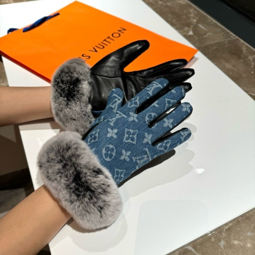 Replica Louis Vuitton LV Gloves For Women #1260846 $60.00 USD for Wholesale