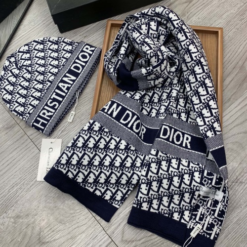 Replica Christian Dior Hat and Scarf Set #1260872 $52.00 USD for Wholesale