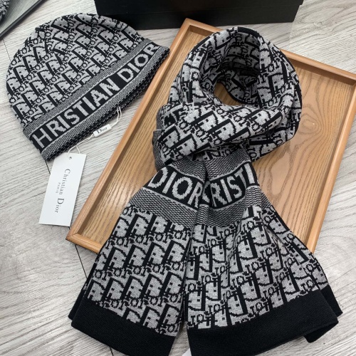 Replica Christian Dior Hat and Scarf Set #1260873 $52.00 USD for Wholesale