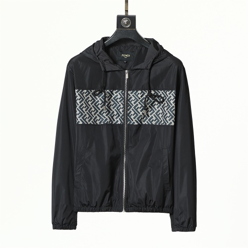 Wholesale Fendi Jackets Long Sleeved For Men #1260905 $80.00 USD, Wholesale Quality Replica Fendi Jackets