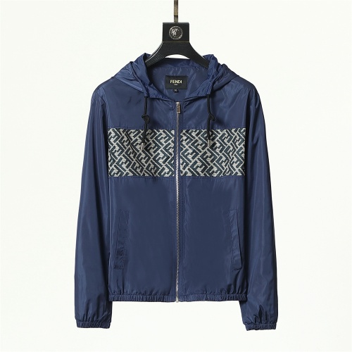 Wholesale Fendi Jackets Long Sleeved For Men #1260906 $80.00 USD, Wholesale Quality Replica Fendi Jackets